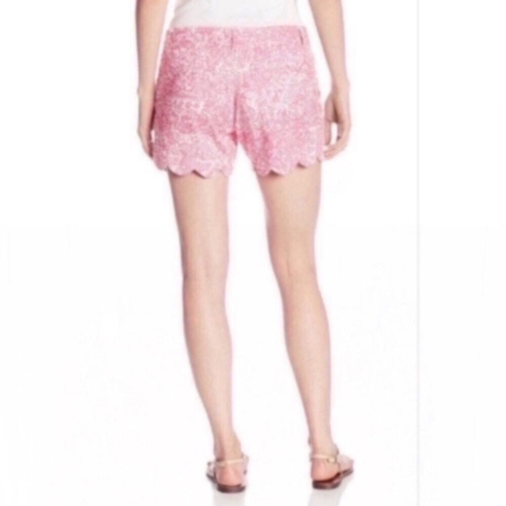 Lilly Pulitzer Pink Buttercup Scalloped Shorts - Picture 4 of 9
